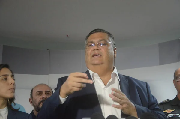 Justisminister Flavio Dino Ankommer Følge Den Integrerte Handlingen Til Sikkerhetsstyrkene – stockfoto