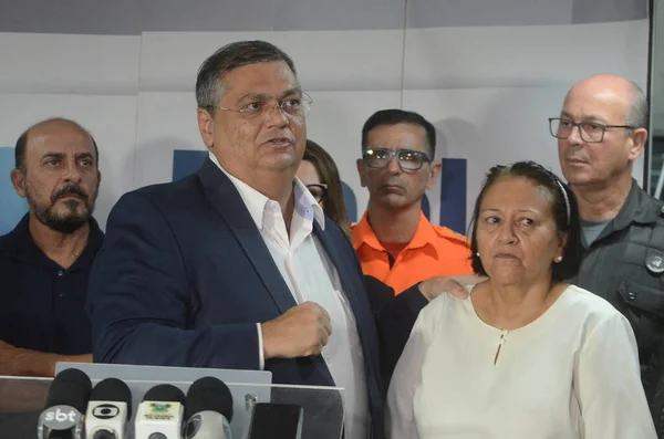 Ministro Justicia Flavio Dino Llega Para Acompañar Acción Integrada Las — Foto de Stock