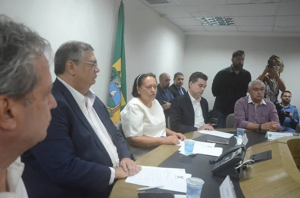 Ministro Justiça Flavio Dino Chega Para Acompanhar Ação Integrada Das — Fotografia de Stock