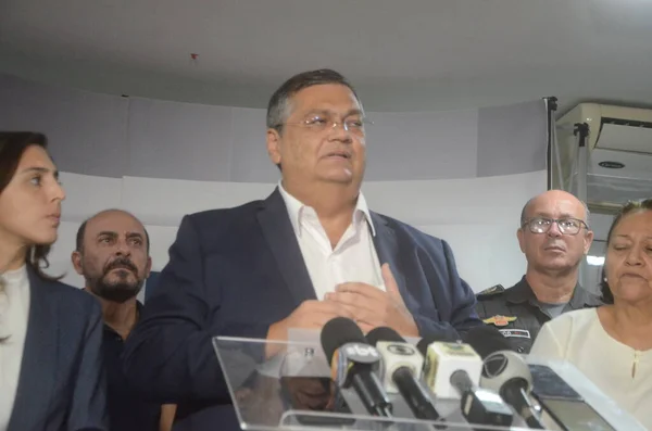 Justizminister Flavio Dino Reist Den Integrierten Einsatz Der Sicherheitskräfte Natal — Stockfoto