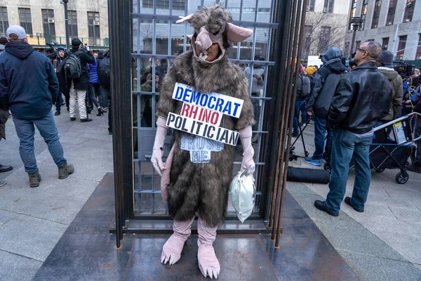 Club Jóvenes Republicanos Nueva York Responde Llamado Trump Las Manifestaciones — Foto de Stock