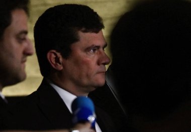 Brezilyalı Senatörler PCC 'nin Senatör Moro' yu kaçırma planına karşı çıktılar. 22 Mart 2023, Brasilia, Federal Bölge, Brezilya Federal Polis Teşkilatı 'nın Senatör Sergio Moro' yu kaçırıp öldürmeyi planlayan PCC üyelerine karşı yürüttüğü operasyon nedeniyle