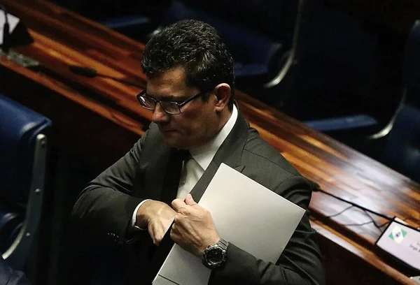 Senatori Brasiliani Sono Opposti Piano Del Pcc Rapire Senatore Moro — Foto Stock