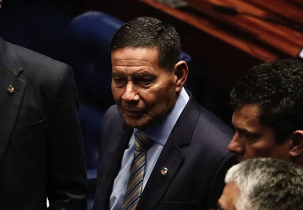 Brazilian Senators Took Stand Pcc Plan Kidnap Senator Moro March — Stock Photo, Image
