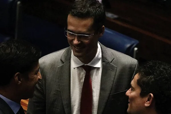 Brasilianische Senatoren Stellten Sich Gegen Den Plan Der Pcc Senator — Stockfoto