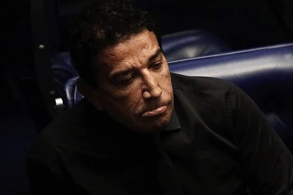巴西参议员反对人民政协绑架参议员莫罗的计划 2023年3月22日 巴西利亚 联邦区 由于联邦警察对计划绑架和杀害参议员Sergio Moro的人民政协成员采取行动 — 图库照片