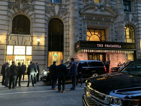 Arrival Foreign Dignitaries Peninsula Hotel Nyc March 2023 New York — Stock Photo, Image
