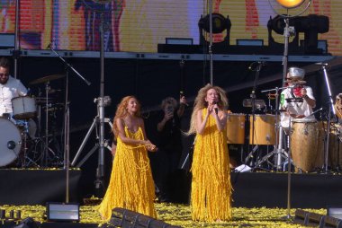 Lollapalooza 2023 Brezilya Müzikal Şovu. 24 Mart 2023, Sao Paulo, Brezilya: Lollapalooza 2023 Interlagos otodrom pistinin açılışı sırasında insanların yoğun hareketi, Sao Paulo, Brezilya 