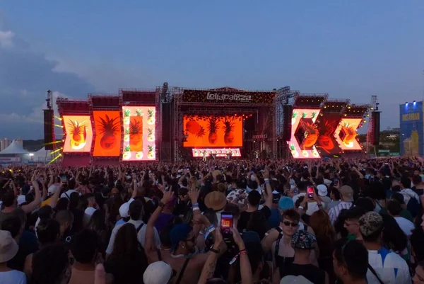 Pedro Sampaio Выступает Lollapalooza 2023 Musical Show Бразилии Марта 2023 — стоковое фото