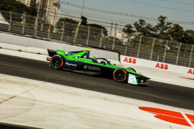 Sao Paulo Formula E yarışı (SP), 25 Mart 2023, Sao Paulo, Brezilya: Complexo do Anhembi, Sao Paulo şehrinde Formula E sınıflandırması. Pilot Vandoorne kutup konumunu ele geçirdi. 