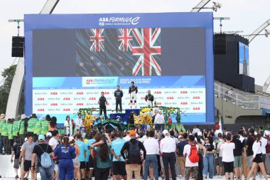 Yeni Zelandalı Mitch Evans Sao Paulo Formula E-Prix 2023 'ü kazandı. 25 Mart 2023, Sao Paulo, Brezilya: Brezilya 'da 25 Mart Cumartesi günü Sao Paulo' da yapılan ilk Formula E yarışı, Yeni Zelandalı Mitch Evans 'ın zaferiyle sona erdi. 