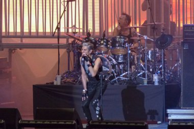 Janes Addictions grubu Performs at Lollapalooza 2023 Musical Show in Brazil. 25 Mart 2023, Sao Paulo, Brezilya: Jane 's Addictions from the vokalist Perry, creator of Lollapalooza, played on the Chevrolet stage 