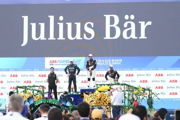 Neozelandés Mitch Evans Gana Sao Paulo Formula Prix 2023 Marzo — Foto de Stock
