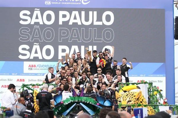 New Zealander Mitch Evans Wins Sao Paulo Formula Prix 2023 — Stock Photo, Image