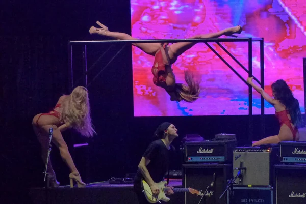 Группа Janes Addictions Выступает Lollapalooza 2023 Musical Show Бразилии Марта — стоковое фото