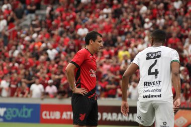 Paranaense Futbol Şampiyonası: Athletico PR Maringa 'ya karşı. 26 Mart 2023, Curitiba, Parana, Brezilya: Atlhetico PR ve Maringa arasındaki futbol maçı 2023 Paranaense Futbol Şampiyonası 'nın ikinci ayağı için geçerli