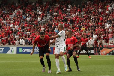 Paranaense Futbol Şampiyonası: Athletico PR Maringa 'ya karşı. 26 Mart 2023, Curitiba, Parana, Brezilya: Atlhetico PR ve Maringa arasındaki futbol maçı 2023 Paranaense Futbol Şampiyonası 'nın ikinci ayağı için geçerli