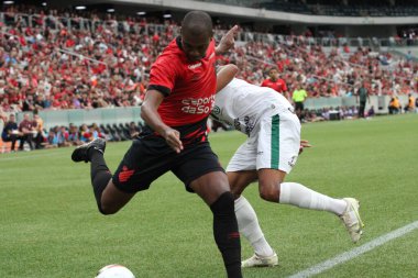 Paranaense Futbol Şampiyonası: Athletico PR Maringa 'ya karşı. 26 Mart 2023, Curitiba, Parana, Brezilya: Atlhetico PR ve Maringa arasındaki futbol maçı 2023 Paranaense Futbol Şampiyonası 'nın ikinci ayağı için geçerli