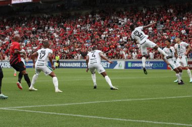Paranaense Futbol Şampiyonası: Athletico PR Maringa 'ya karşı. 26 Mart 2023, Curitiba, Parana, Brezilya: Atlhetico PR ve Maringa arasındaki futbol maçı 2023 Paranaense Futbol Şampiyonası 'nın ikinci ayağı için geçerli