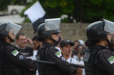 Kuzeydoğu Futbol Kupası: ABC Nautico 'ya karşı. 26 Mart 2023, Natal, Rio Grande do Sul, Brezilya: Kuzeydoğu Futbol Kupası maçı, Natal 'daki Frasqueirao Stadyumu' nda kriminal saldırılar nedeniyle taraftarların yokluğunda gerçekleşti.