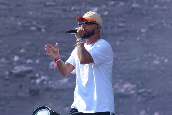 Rapper Rashid Występuje Wystawie Muzycznej Lollapalooza 2023 Brazylii Marca 2023 — Zdjęcie stockowe