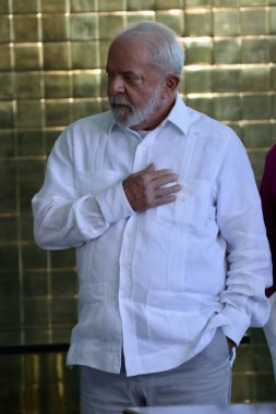 (SPO) Lula, Avustralya ve Yeni Zelanda 2023 FIFA Dünya Kupası 'nın sunumuna katılmıştır. 30 Mart 2023, Brezilya Federal Bölgesi: Brezilya Cumhurbaşkanı Luiz Inacio Lula da Silva (PT)