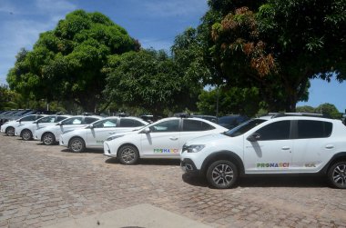 Vatandaşlık ile Kamu Güvenliği Ulusal Programı 'nın başlatılması sırasında Vali Bezerra. 31 Mart 2023, Natal, Rio Grande do Norte, Brezilya: Rio Grande do Norte Valisi, Fatima Bezerra devlet okulunda 