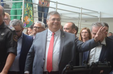 Vatandaşlık ile Kamu Güvenliği Ulusal Programı 'nın başlatılması sırasında Vali Bezerra. 31 Mart 2023, Natal, Rio Grande do Norte, Brezilya: Rio Grande do Norte Valisi, Fatima Bezerra devlet okulunda 