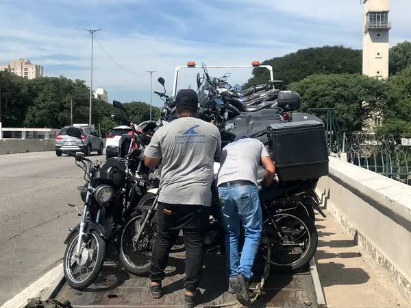 Sao Paulo Daki Askeri Polis Mega Operasyonu Mart 2023 Sao — Stok fotoğraf