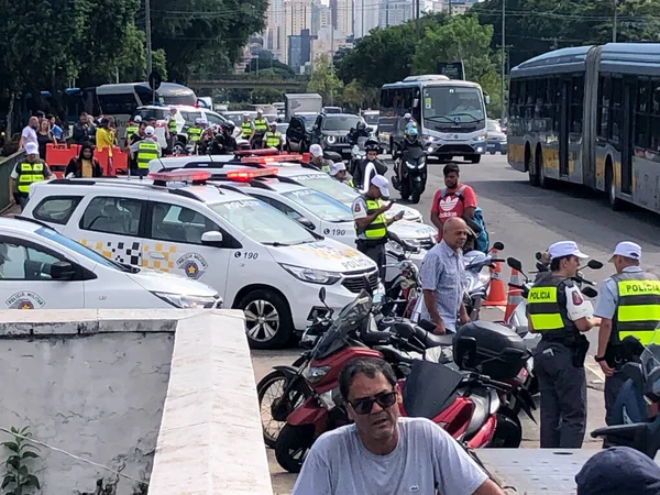 Sao Paulo Daki Askeri Polis Mega Operasyonu Mart 2023 Sao — Stok fotoğraf