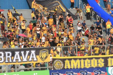 Amazoense Futbol Şampiyonası: Amazonlara karşı Nacional. 1 Nisan 2023, Amazona, Manaus, Brezilya: Carlos Zamith stadyumunda tartışmalı bir hareketle, Amazonlar ve Nacional Cumartesi günü 0-0 berabere kaldılar (01))