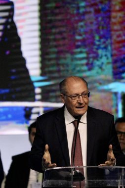 (CEIS Sağlık Ekonomik Endüstriyel Kompleksi Yönetim Grubu 'nun yeniden inşası. 3 Nisan 2023, Brasilia, Federal Bölge, Brezilya: Sağlık Bakanı, Nisia Trindade ve Brezilya Başkan Yardımcısı Geraldo Alckmin