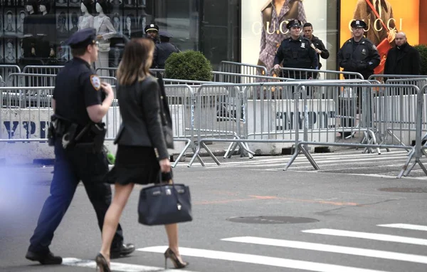 Donald Trump New York Taki Manhattan Ceza Mahkemesi Için Trump — Stok fotoğraf
