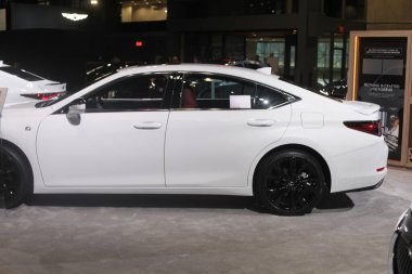 New York Uluslararası Otomobil Fuarı. 5 Nisan 2023, New York, ABD: New York Uluslararası Otomobil Fuarı 7-16 Nisan tarihleri arasında dünyanın dört bir yanından ünlü otomobil markalarının katılımıyla Javits Kongre Merkezi 'nde başladı.