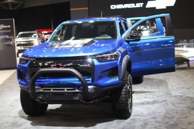 New York Uluslararası Otomobil Fuarı. 5 Nisan 2023, New York, ABD: New York Uluslararası Otomobil Fuarı 7-16 Nisan tarihleri arasında dünyanın dört bir yanından ünlü otomobil markalarının katılımıyla Javits Kongre Merkezi 'nde başladı.