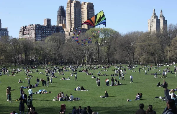 Wakacje Wielkanocne Obchodzone Central Parku Kwietnia 2023 Nowy Jork Usa — Zdjęcie stockowe