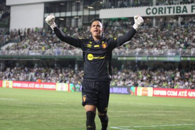 Brezilya Kupası: Coritiba, Sport Recife 'ye karşı. 12 Nisan 2023, Curitiba, Parana, Brezilya: Coritiba ile Sport Recife arasındaki futbol maçı, Couto Pereira Stadyumu 'nda Copa do Brasil' in üçüncü turu için geçerlidir. Oyun 3-3 bitti.. 