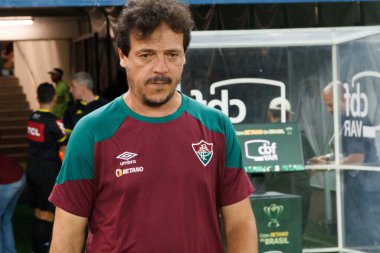 Brezilya Kupası: Fluminense Paysandu 'ya karşı. 12 Nisan 2023, Rio de Janeiro, Brezilya: Fluminense ve Paysandu arasındaki futbol maçı, Mario Filho Stadyumu 'nda (Maracana) düzenlenen 