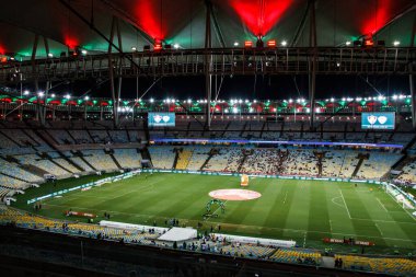 Brezilya Kupası: Fluminense Paysandu 'ya karşı. 12 Nisan 2023, Rio de Janeiro, Brezilya: Fluminense ve Paysandu arasındaki futbol maçı, Mario Filho Stadyumu 'nda (Maracana) düzenlenen 