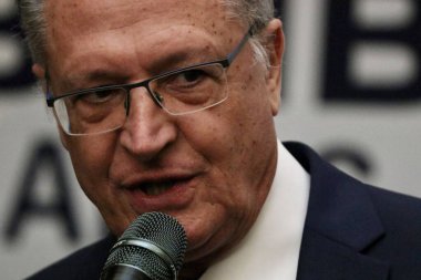 ABDIB Forumu 2023 Brezilya Cumhuriyeti Başkan Yardımcısı Geraldo Alckmin ile açılıyor. 11 Nisan 2023. Brasilia, Distrito Federal, Brezilya: Brezilya Cumhuriyeti Başkan Yardımcısı Geraldo Alckmin. (PSB) 