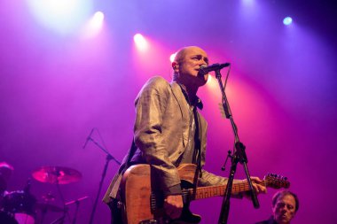 Australian Rock Band Hoodoo Gurus Sao Paulo 'da sahne aldı. 12 Nisan 2023, Sao Paulo, Brezilya: 12 Nisan Çarşamba gecesi, Sao Paulo 'nun güney bölgesinde Avustralyalı rock grubu Hoodoo Gurus' un Vibra Sao Paulo 'da sunumu