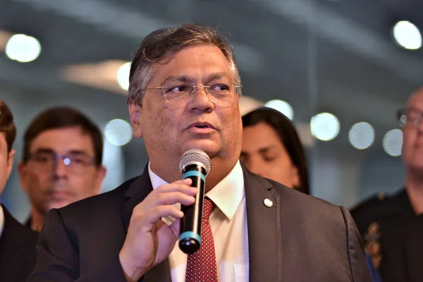 Flavio Diniz Ministr Spravedlnosti Veřejné Bezpečnosti Navštívil Mezinárodní Veletrh Obrany — Stock fotografie