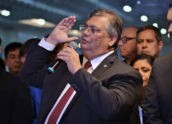 Flavio Diniz Ministr Spravedlnosti Veřejné Bezpečnosti Navštívil Mezinárodní Veletrh Obrany — Stock fotografie