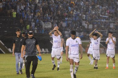 (SPO) Copa do Brasil 'in futbol maçı. 13 Nisan 2023. Natal, Rio Grande do Norte, Brezilya: Gremio karşı ABC (RN) Copa do Brasil 2023 'ün üçüncü safhası için geçerli, Natal' daki Estadio Frasqueirao 'da, bu Perşembe gecesi (13). Paspas.