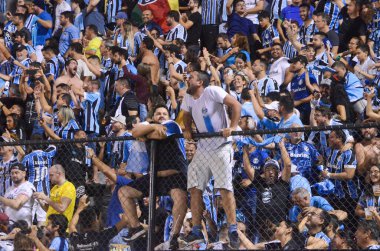 (SPO) Copa do Brasil 'in futbol maçı. 13 Nisan 2023. Natal, Rio Grande do Norte, Brezilya: Gremio karşı ABC (RN) Copa do Brasil 2023 'ün üçüncü safhası için geçerli, Natal' daki Estadio Frasqueirao 'da, bu Perşembe gecesi (13). Paspas.