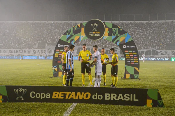 Spo ブラジルのサッカー試合 2023年4月13日 ナタール グランデ ノルテ ブラジル ブラジル2023の第三段階のために有効なAbc に対するグレミオは この木曜日の夜に — ストック写真