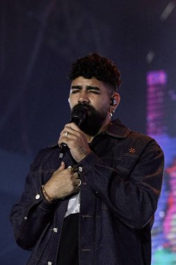 Dilsinho, Brezilya 'daki SAMBA PRIME' de sahne alıyor. 15 Nisan 2023, Brasilia, Federal Bölge, Brezilya: Dilsinho, Brezilya 'nın en büyük samba ve pagode festivali kabul edilen SAMBA PRIME etkinliğinde sahne almaktadır.. 