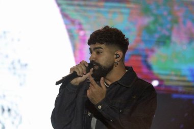 Dilsinho, Brezilya 'daki SAMBA PRIME' de sahne alıyor. 15 Nisan 2023, Brasilia, Federal Bölge, Brezilya: Dilsinho, Brezilya 'nın en büyük samba ve pagode festivali kabul edilen SAMBA PRIME etkinliğinde sahne almaktadır.. 