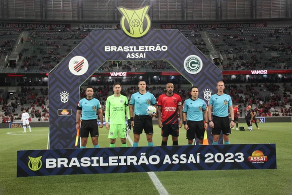 Campeonato Brasileiro Futebol Athletico Goiás Abril 2023 Curitiba Paraná Brasil — Fotografia de Stock