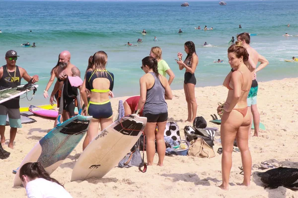Rio Beaches Cleanup April 2023 Rio Janeiro Brazil Environmentalists Surfers — Stock Photo, Image